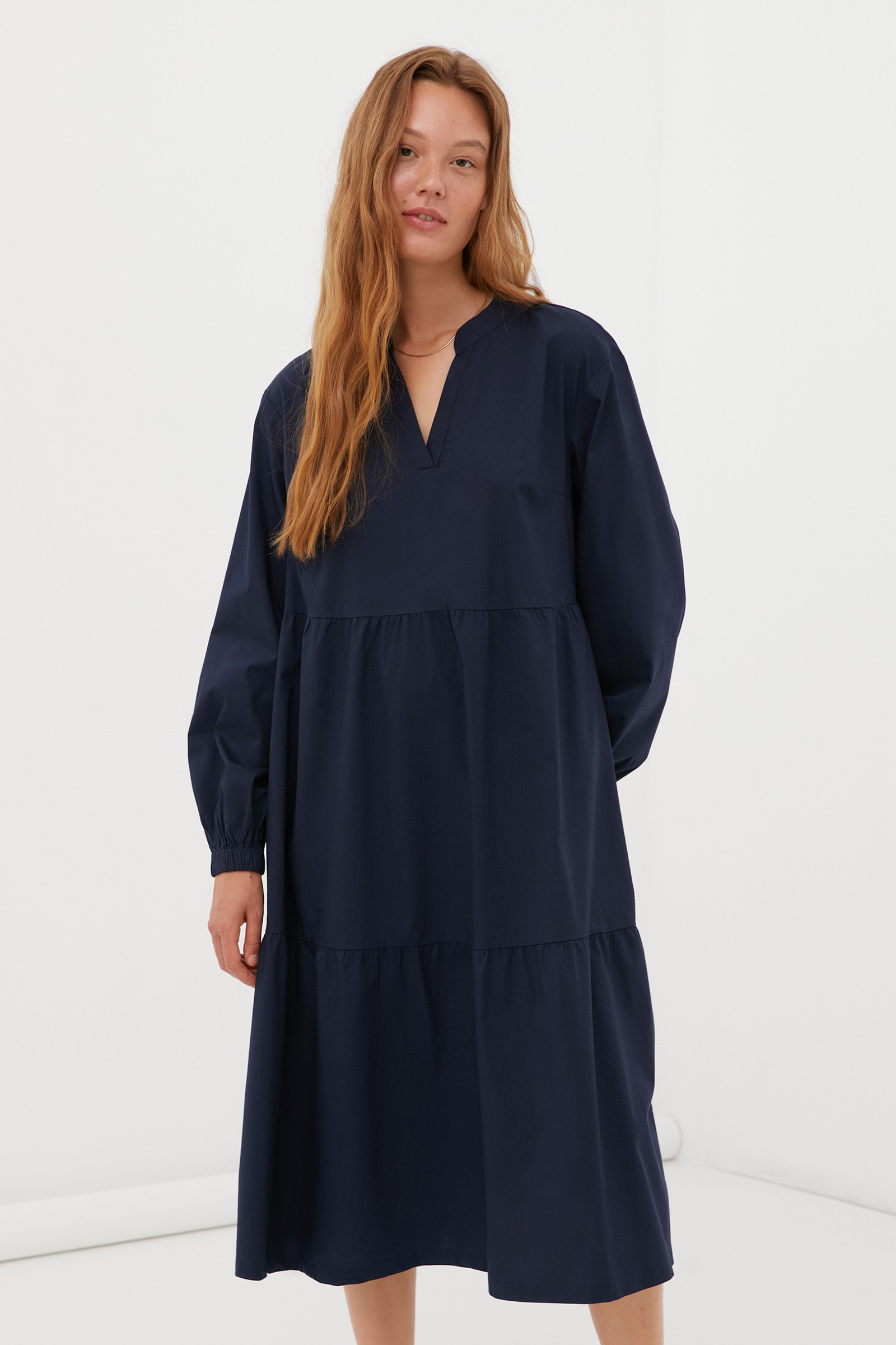 

Платье женское Finn Flare FSC110216 синее 2XL, FSC110216
