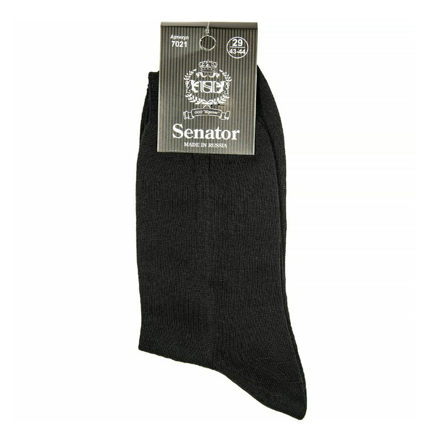 Комплект носков мужских черных 29 Senator. Цвет: черный