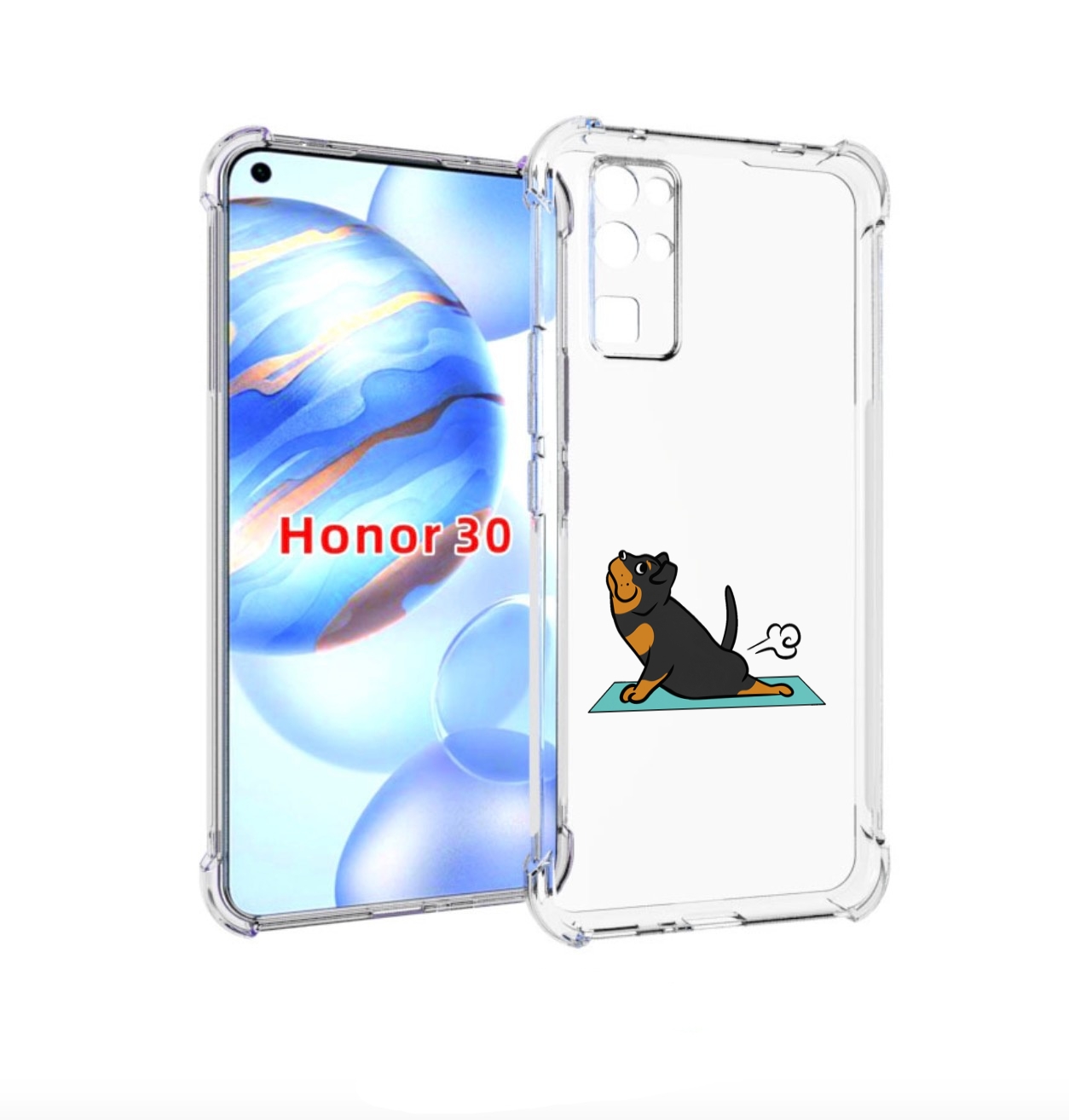 

Чехол бампер MyPads спортивная-собачка для Honor 30 (BMH-AN10) п, Прозрачный, Tocco