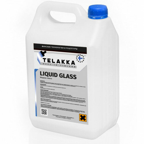 Жидкое стекло TELAKKA LIQUID GLASS 3.8кг жидкое стекло telakka liquid glass 7кг