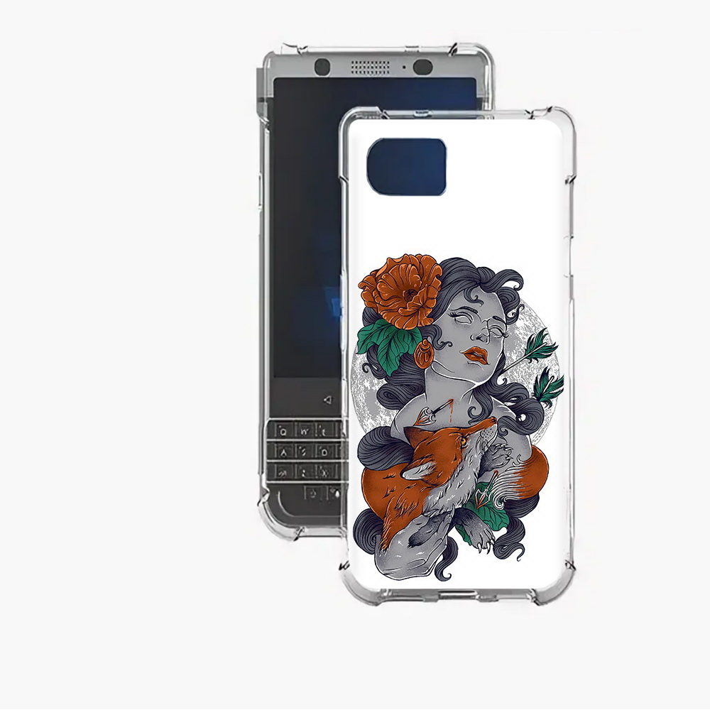 

Чехол MyPads Tocco для BlackBerry Motion темная девушка с лисой, Прозрачный, Tocco
