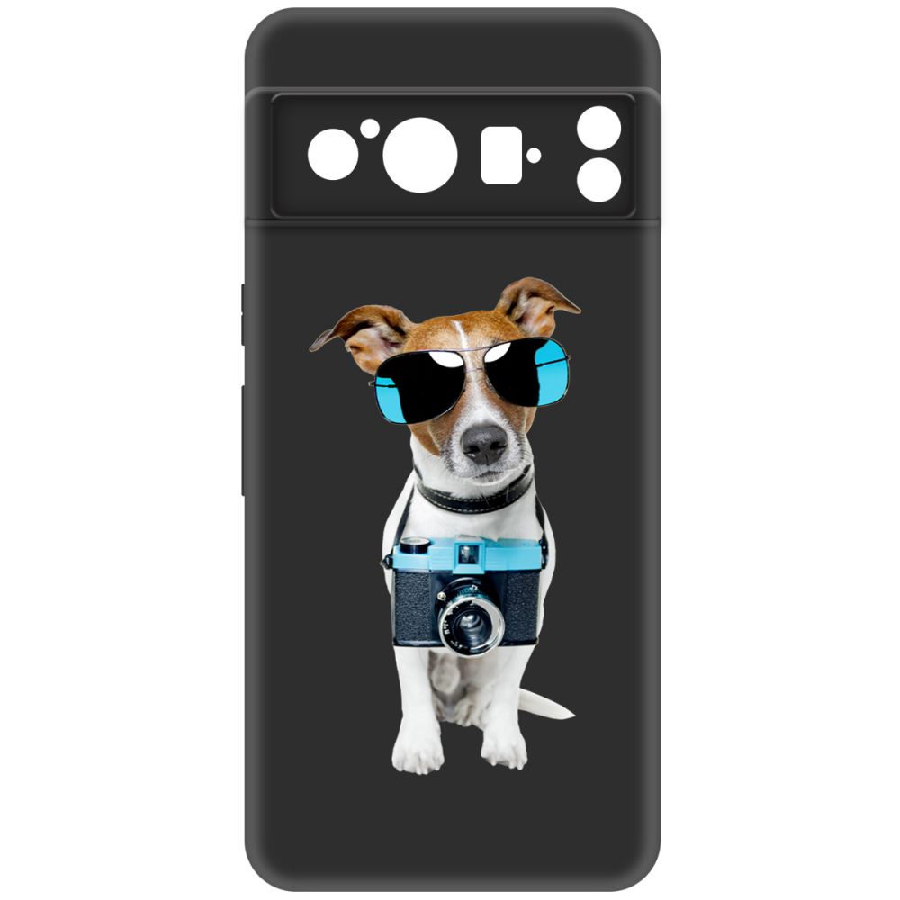 

Чехол-накладка Krutoff Soft Case Пес-турист для Google Pixel 8 Pro черный