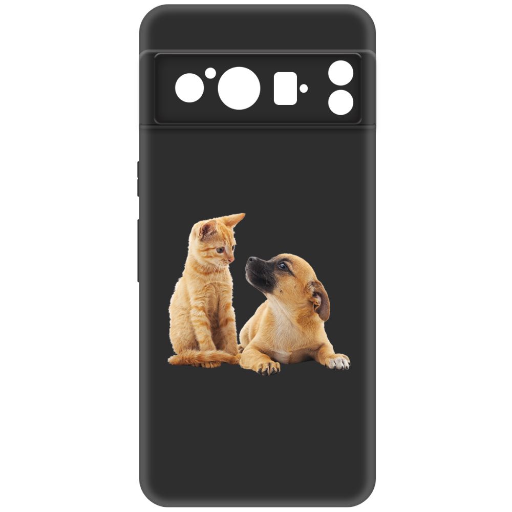 

Чехол-накладка Krutoff Soft Case Лучшие друзья для Google Pixel 8 Pro черный
