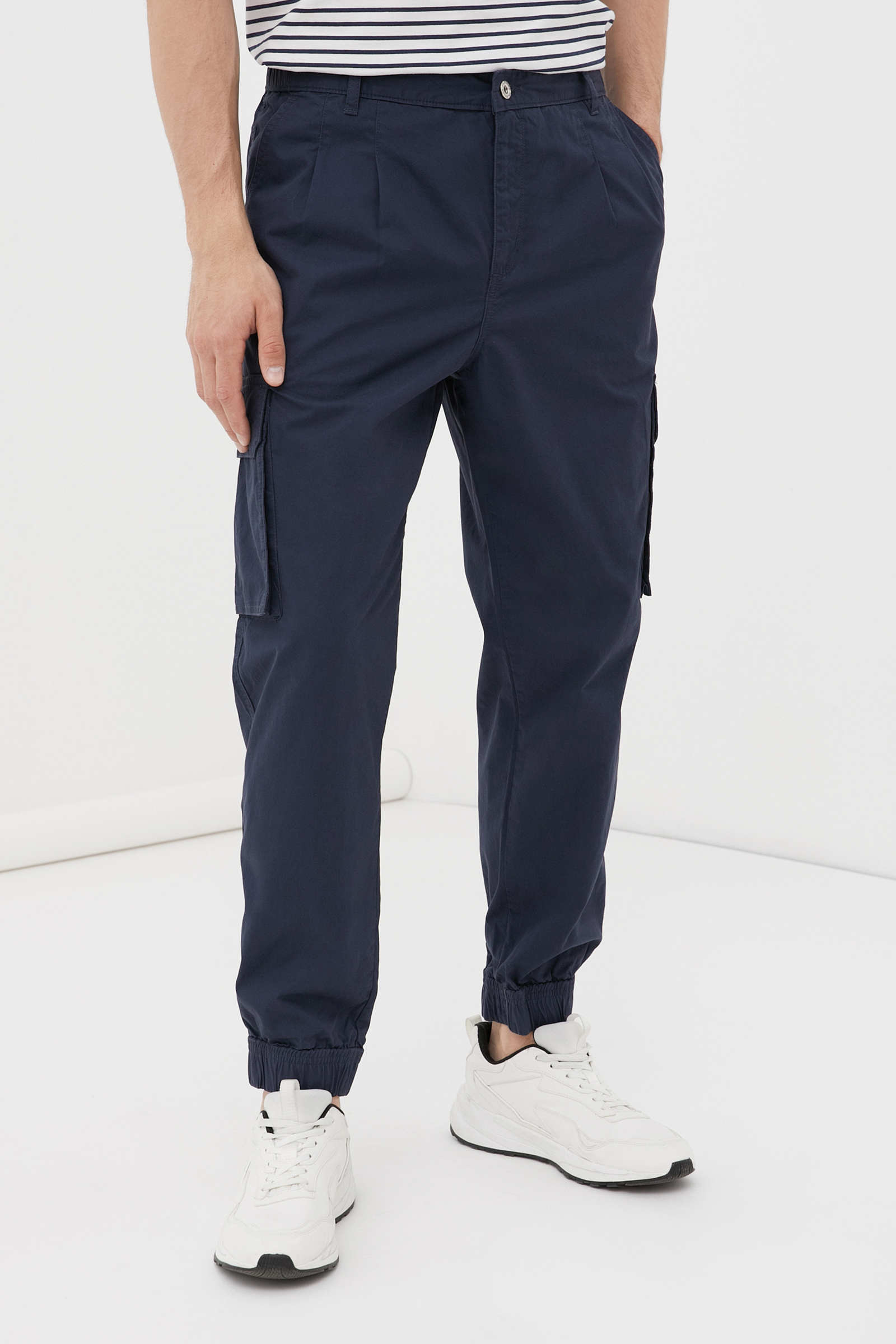 

Брюки мужские Finn Flare FSC23059 синие 2XL, Синий, FSC23059