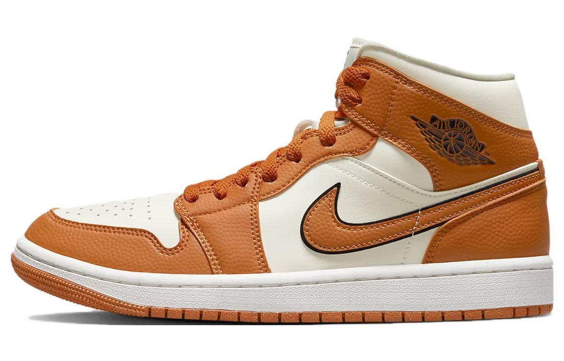 

Кеды унисекс Jordan Air Jordan 1 Mid Shattered Backboard оранжевые 36.5 EU, Оранжевый, Air Jordan 1 Mid Shattered Backboard