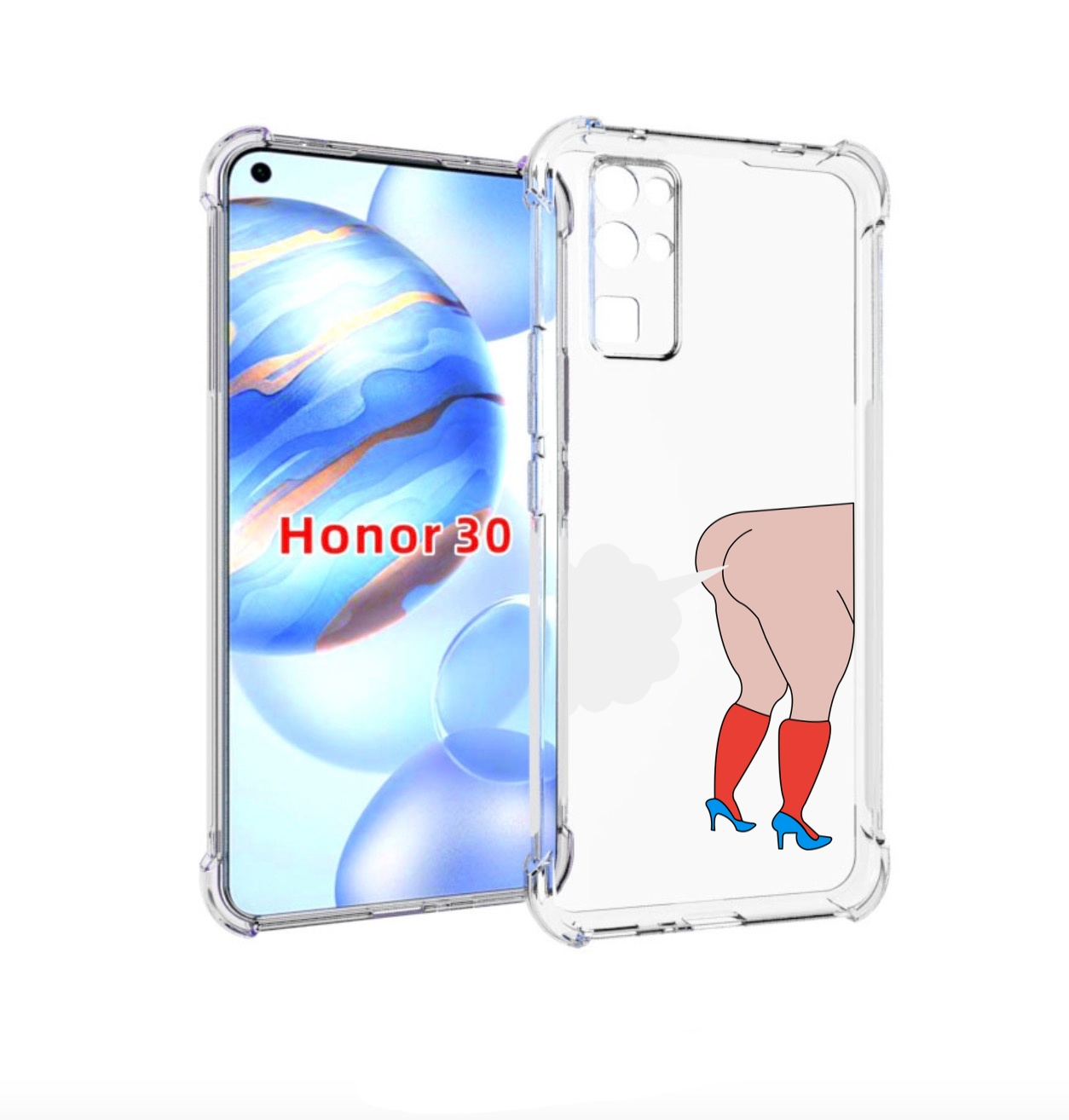 

Чехол бампер MyPads смешная-ситуация детский для Honor 30 (BMH-A, Прозрачный, Tocco