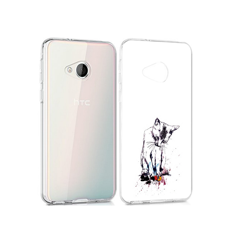 

Чехол MyPads Tocco для HTC U Play кот и микки, Прозрачный, Tocco