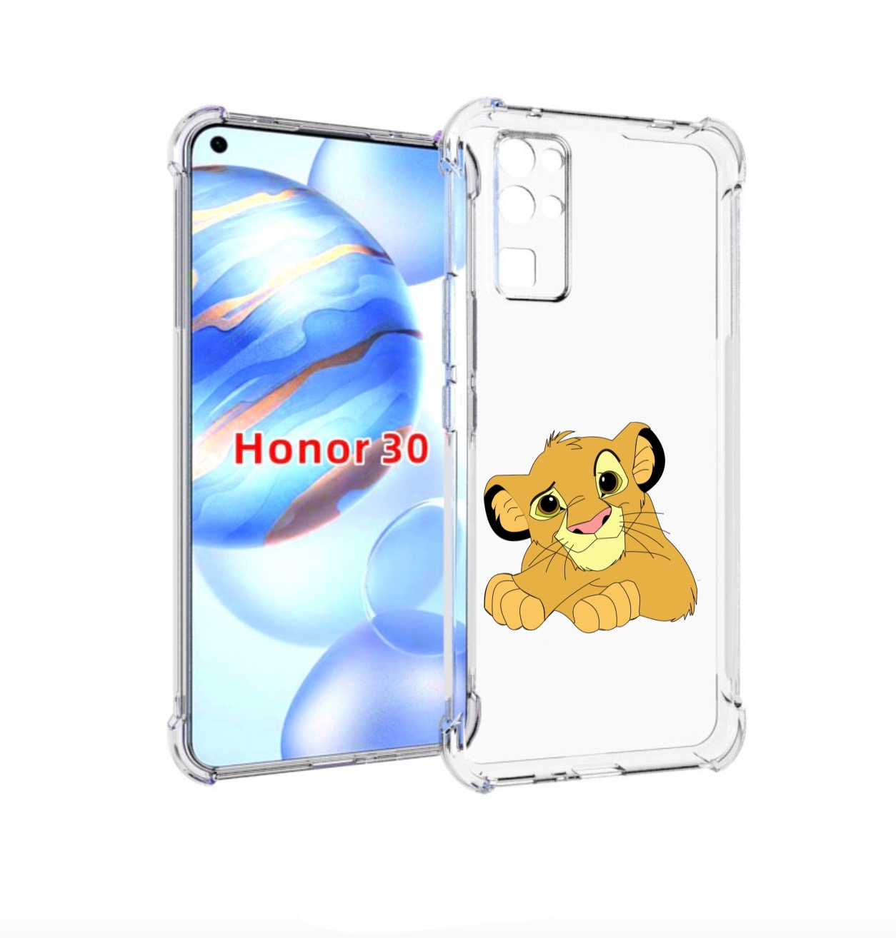 

Чехол бампер MyPads симба-красивый для Honor 30 (BMH-AN10) проти, Прозрачный, Tocco