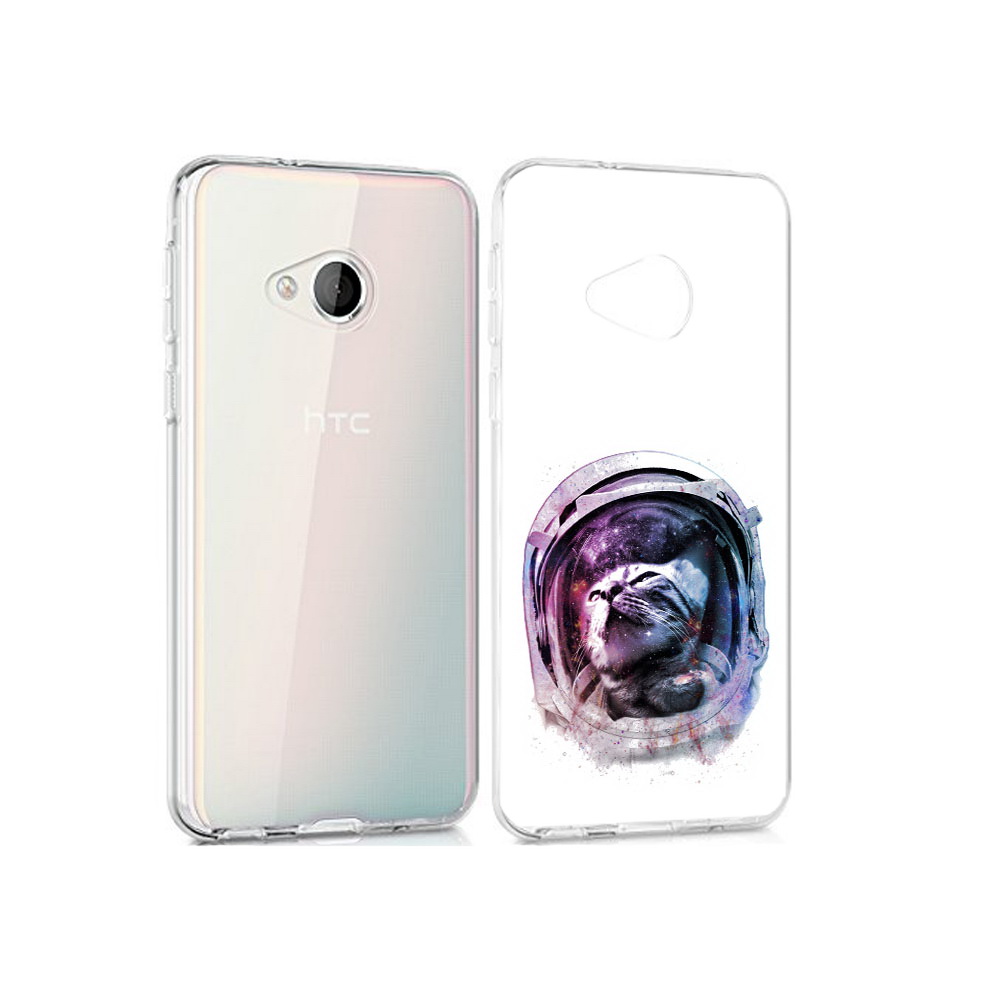 

Чехол MyPads Tocco для HTC U Play кот в шлеме, Прозрачный, Tocco