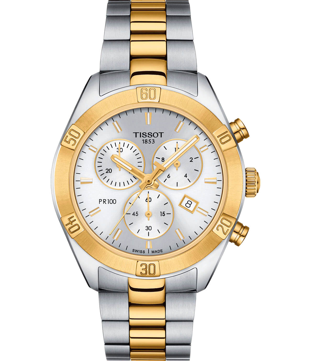 фото Наручные часы женские tissot t1019172203100 золотистые/серебристые