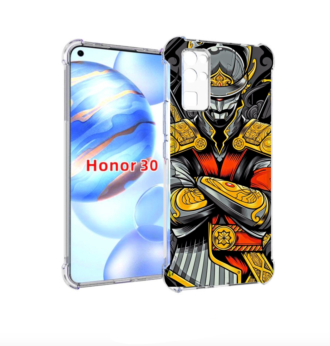 

Чехол бампер MyPads самурай для Honor 30 (BMH-AN10) противоударный, Прозрачный, Tocco