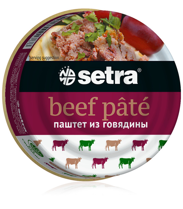 

Паштет Setra говяжий, 100 г