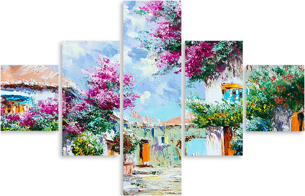 

Картина модульная на холсте Модулка Сиреневый уголок 90x61 см, 3986