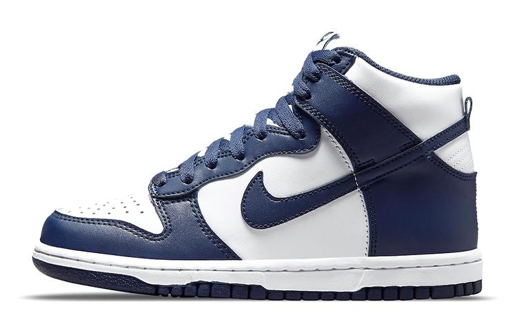 

Кеды унисекс Nike Dunk Navy White GS белые 40 EU, Белый, Dunk Navy White GS