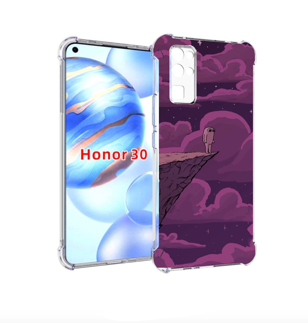 

Чехол бампер MyPads розовая-фасолька для Honor 30 (BMH-AN10) про, Прозрачный, Tocco