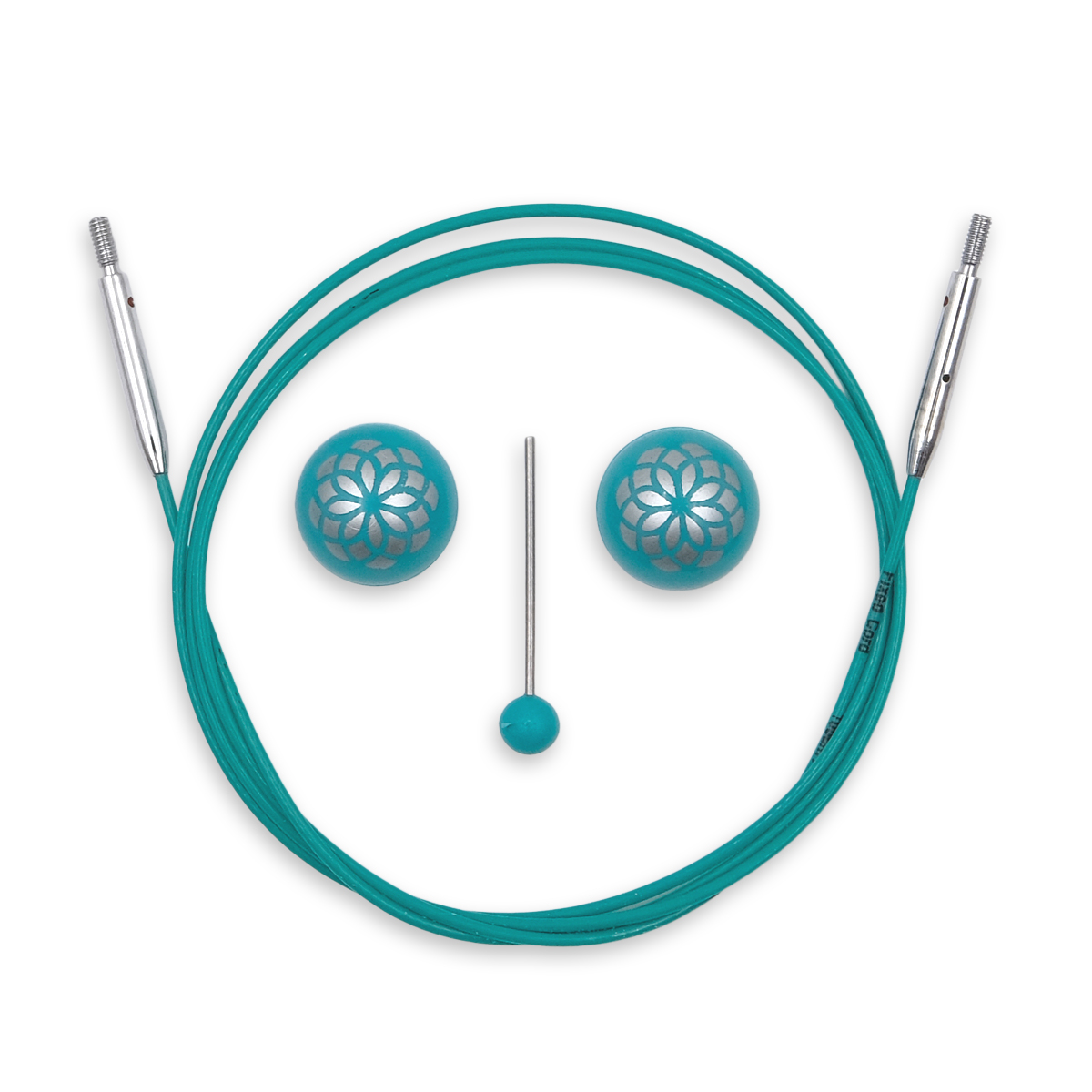 Тросик для съемных спиц Mindful, 76см, нержавеющая сталь с нейлоновым покрытием, KnitPro