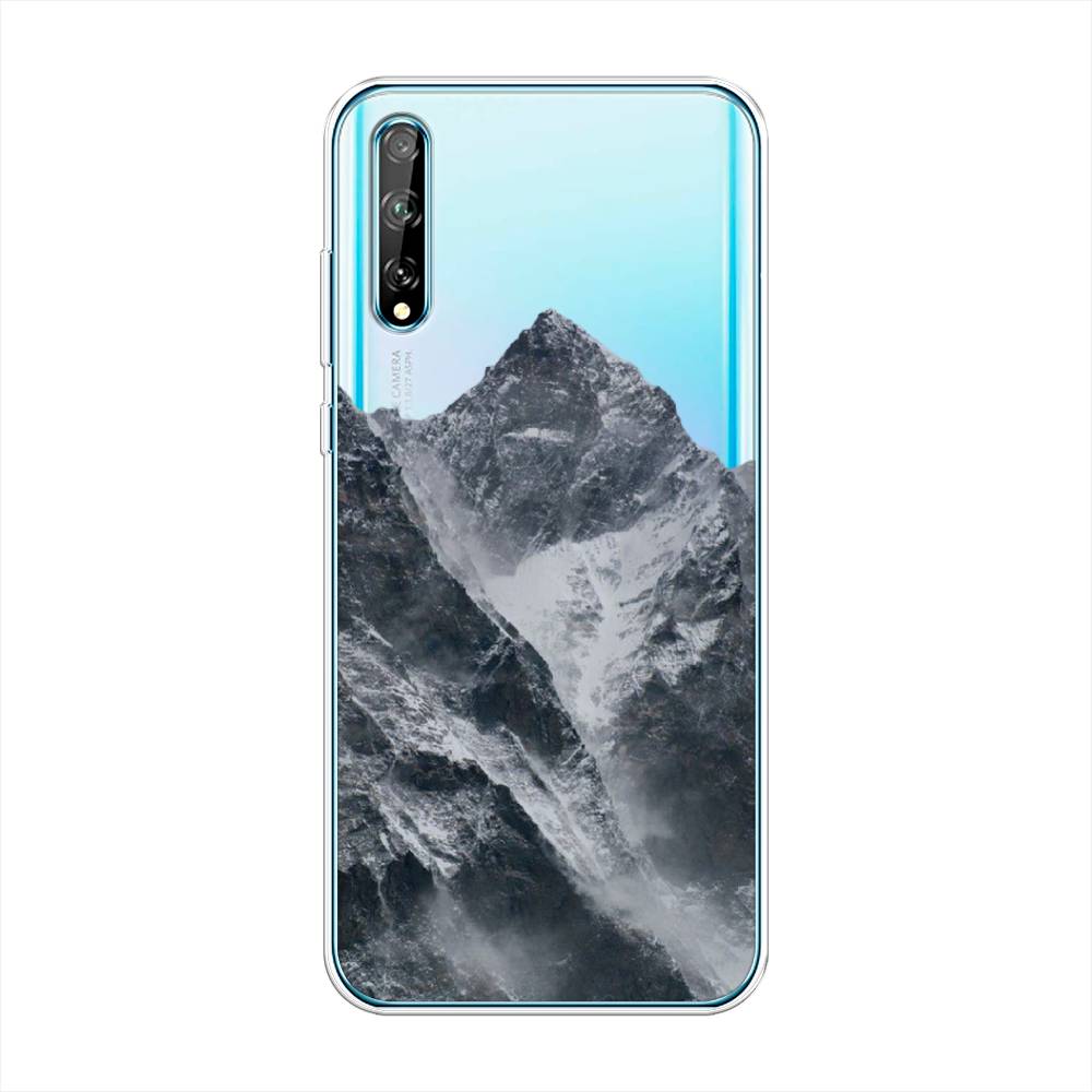 

Чехол на Huawei Y8p "Горы арт 4", Серый;бежевый, 6103550-2