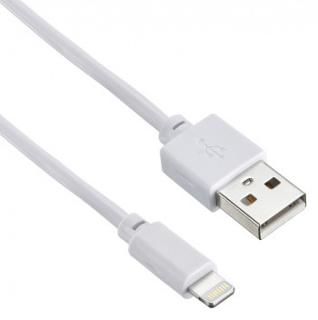 фото Кабель digma usb a (m) lightning (m) 1.2м виниловая оплётка, белый (1084558)