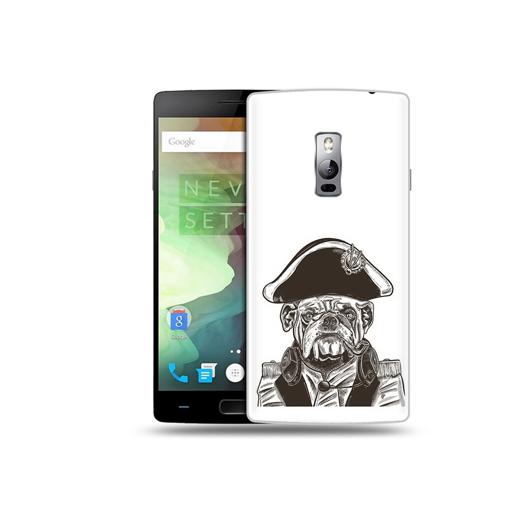 

Чехол MyPads Tocco для OnePlus 2 мопс генерал, Прозрачный, Tocco