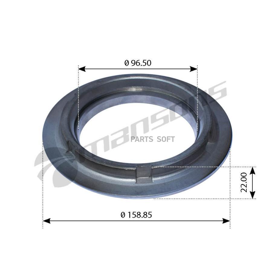 300339 Кольцо Уплотнительное Р Ступицы D158X96Xd22Mm Bpw Eco 2210₽