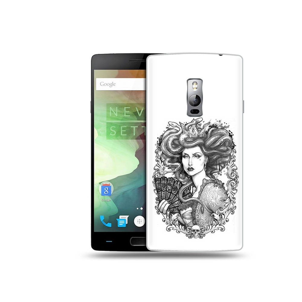 

Чехол MyPads Tocco для OnePlus 2 медуза черно белый, Прозрачный, Tocco