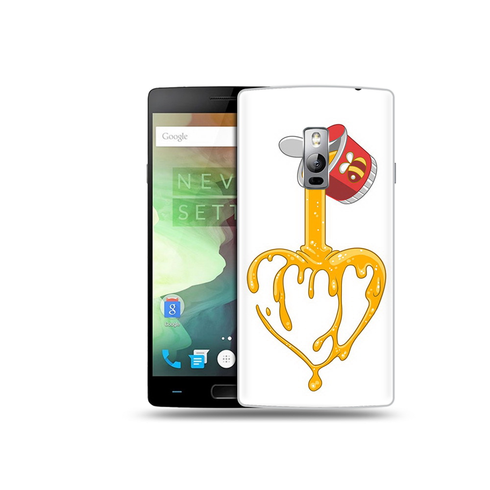 

Чехол MyPads Tocco для OnePlus 2 медовое сердце, Прозрачный, Tocco