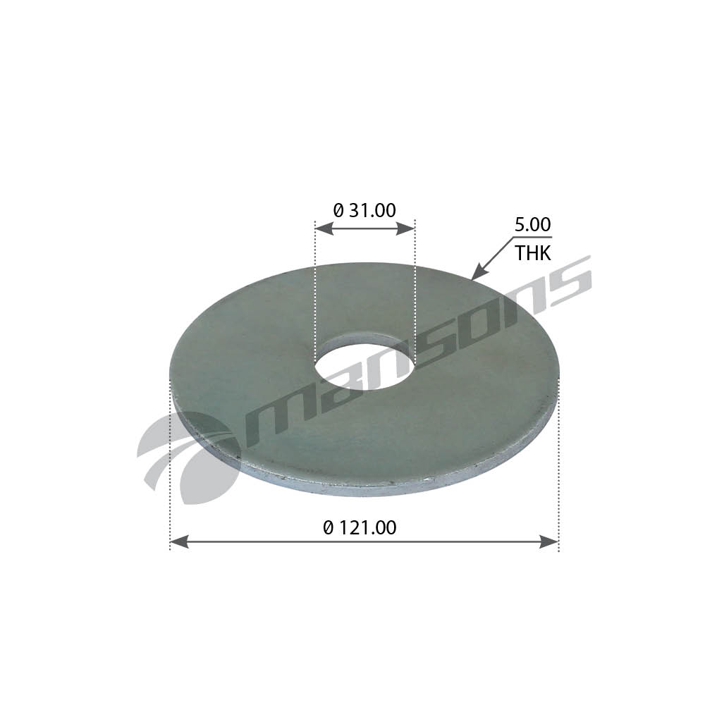 

300.176Mns Шайба Подруливающей Оси (М)D31Xd121X5Mm Bpw