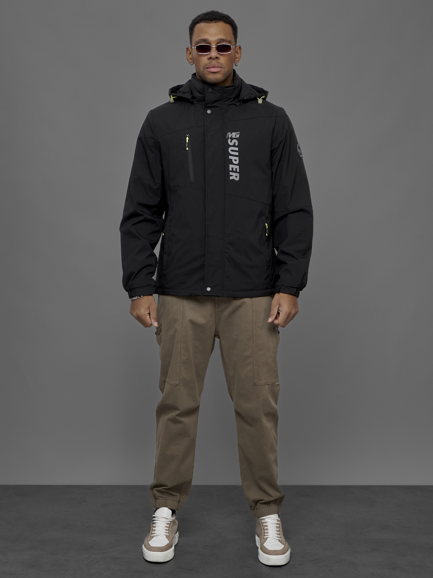 

Куртка мужская NoBrand OI-88026 черная XXL, Черный, OI-88026