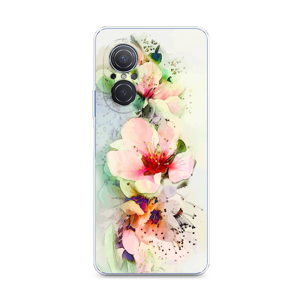 

Чехол для Huawei Nova 9 SE "Нежные цветы", Зеленый;розовый, 6107250-2