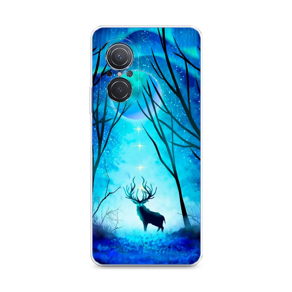 

Чехол для Huawei Nova 9 SE "Олень северное сияние", Синий;черный;голубой, 6107250-1