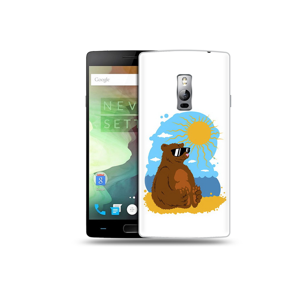 

Чехол MyPads Tocco для OnePlus 2 медведь на чиле, Прозрачный, Tocco