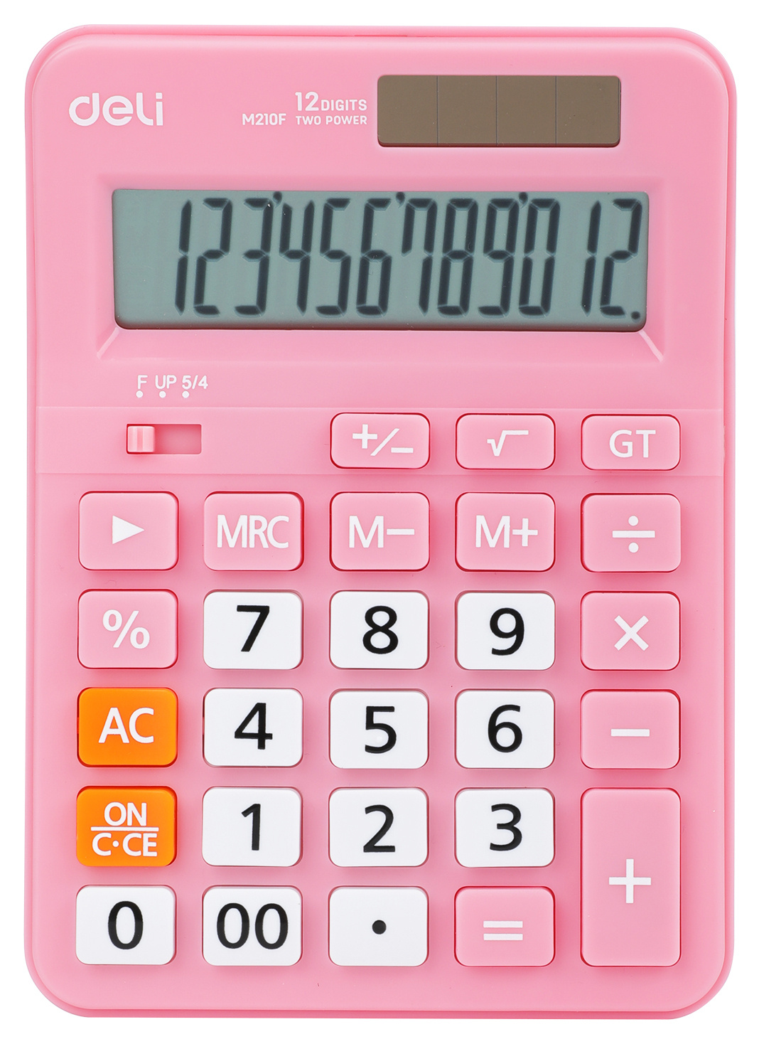 

Калькулятор настольный Deli EM210FPINK, 12 разрядов, розовый