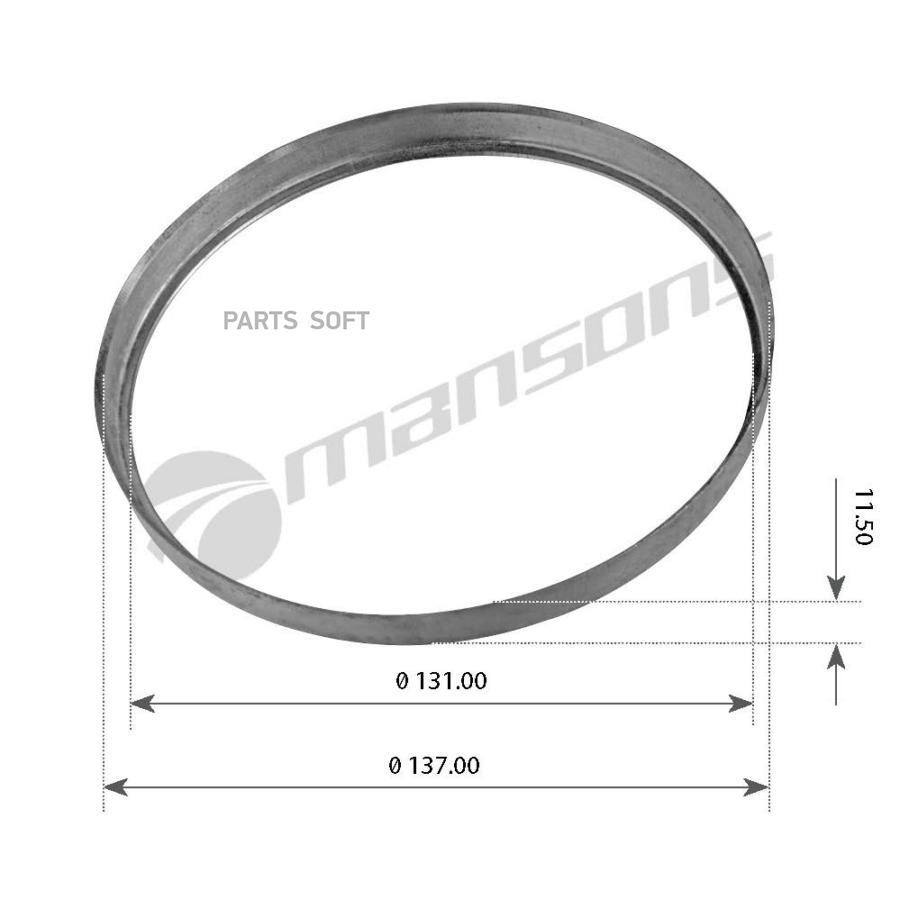 

300.015 Шайба Промежуточное Кольцо Ступицы D131Xd137X11.5Mm Bpw 8-9Тон