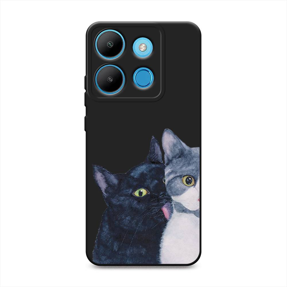

Чехол Awog на Infinix Smart 7 Plus "Кошачья любовь", Синий, 3103952-1