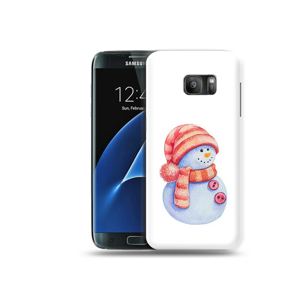 

Чехол MyPads Tocco для Samsung Galaxy S7 Веселый снеговик, Прозрачный, Tocco