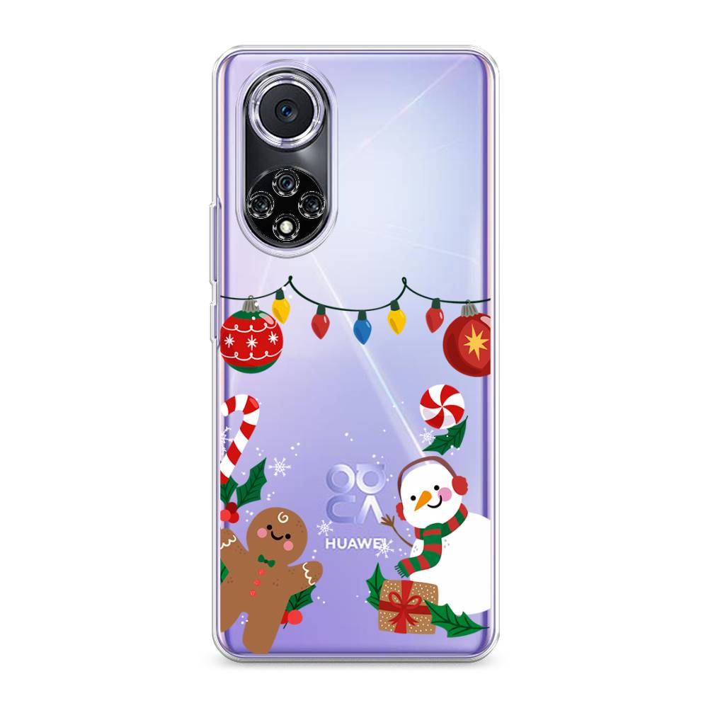 

Чехол для Huawei Nova 9 "Новогоднее настроение", Коричневый;красный;зеленый, 6106150-5