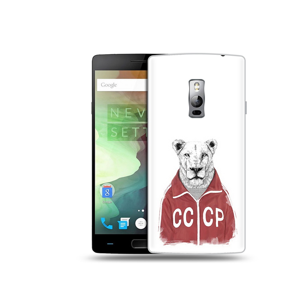 

Чехол MyPads Tocco для OnePlus 2 львица ссср, Прозрачный, Tocco