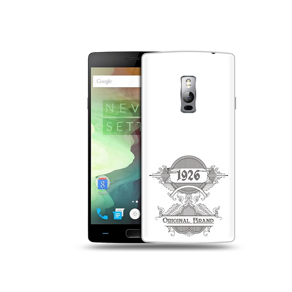 

Чехол MyPads Tocco для OnePlus 2 логотип черно белый, Прозрачный, Tocco