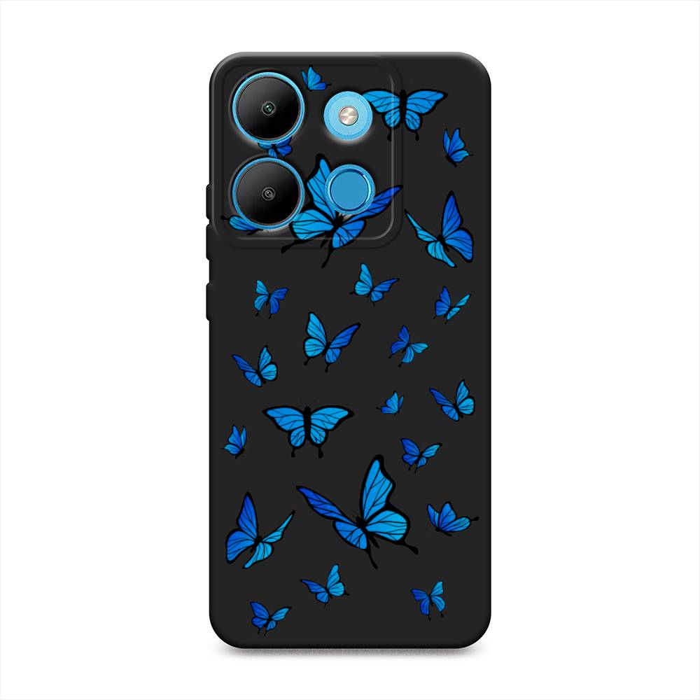 

Чехол Awog на Infinix Smart 7 Plus "Синие бабочки", Синий;белый, 3103952-1