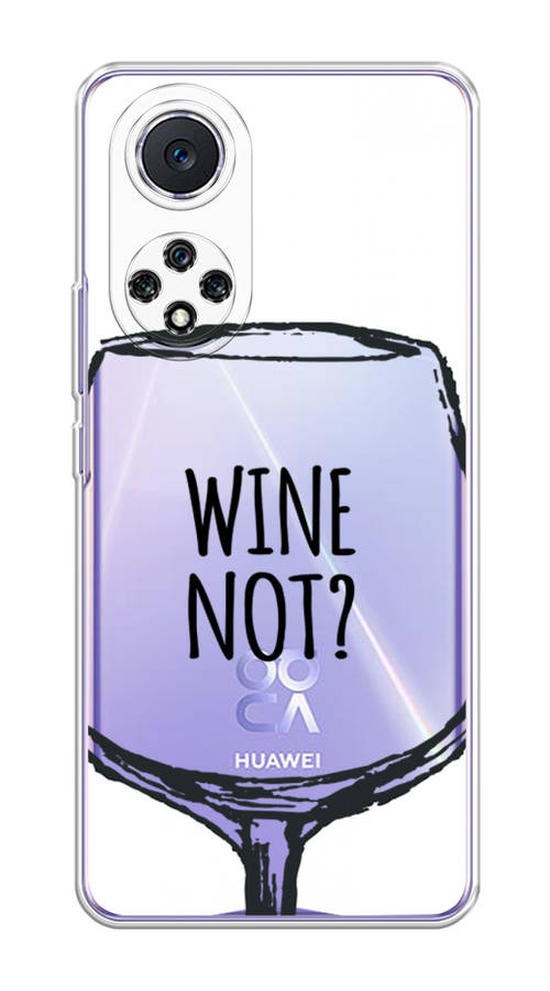 

Чехол на Huawei Nova 9 "Wine not white", Белый, 6106150-6