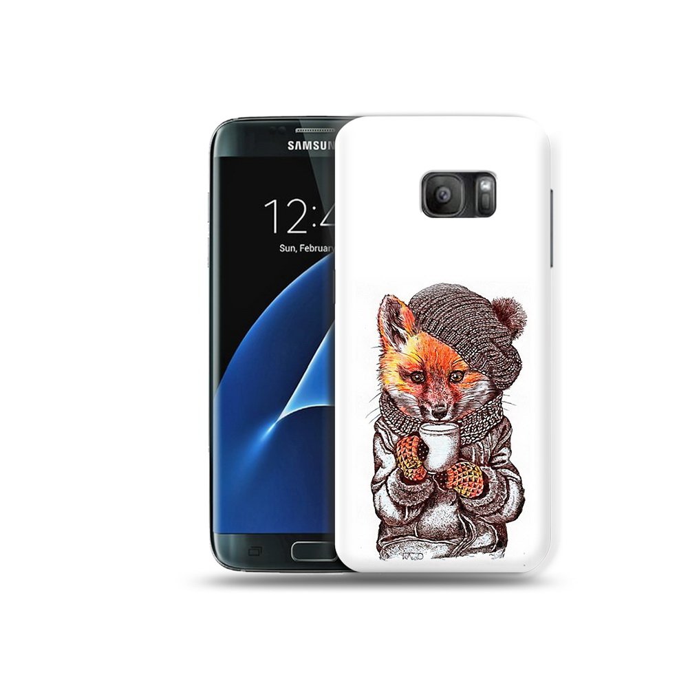 

Чехол MyPads Tocco для Samsung Galaxy S7 лиса в шапке, Tocco