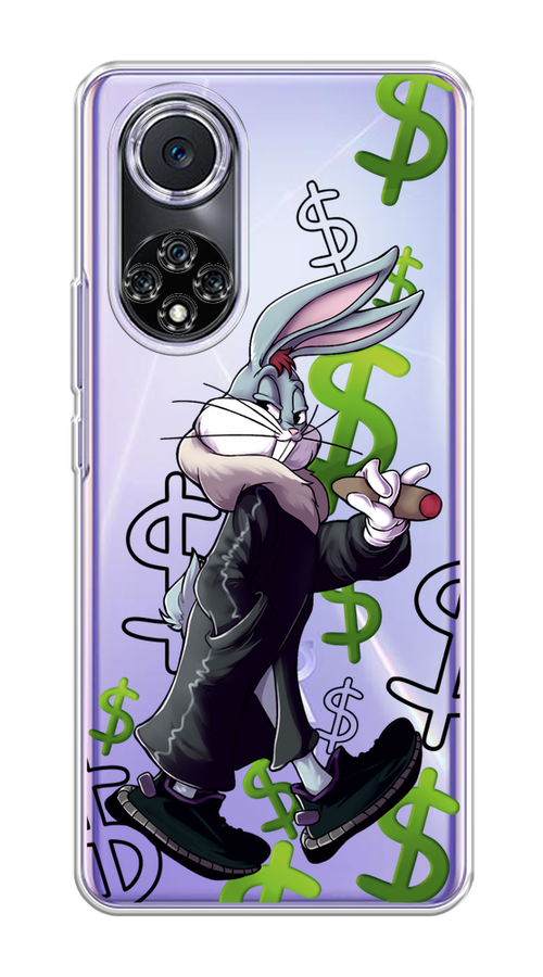 

Чехол на Huawei Nova 9 "Rich Bugs Bunny", Зеленый;черный;голубой, 6106150-6