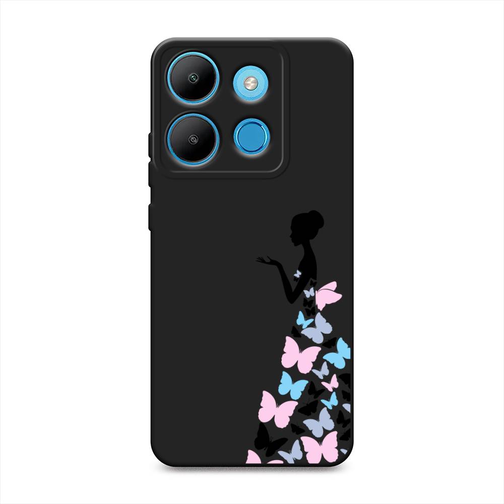 

Чехол Awog на Infinix Smart 7 Plus "Платье из бабочек", Белый;розовый, 3103952-1