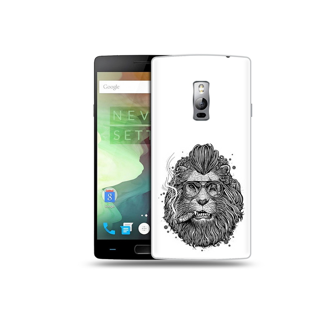 

Чехол MyPads Tocco для OnePlus 2 курящий лев, Прозрачный, Tocco