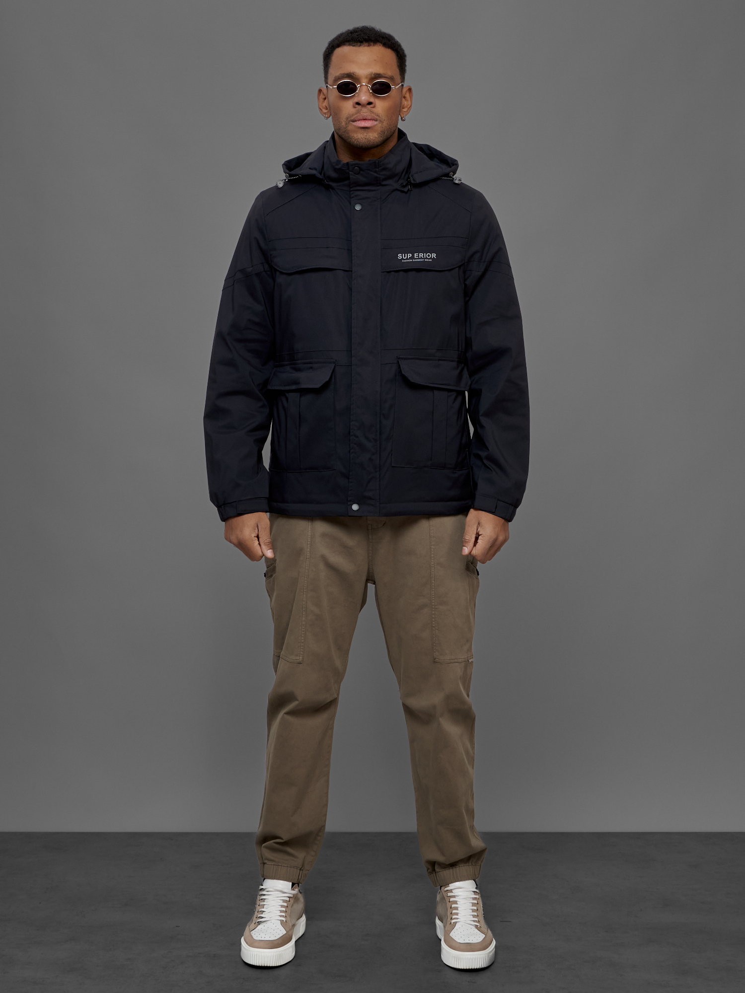 

Куртка мужская NoBrand OI-88031 синяя M, Синий, OI-88031