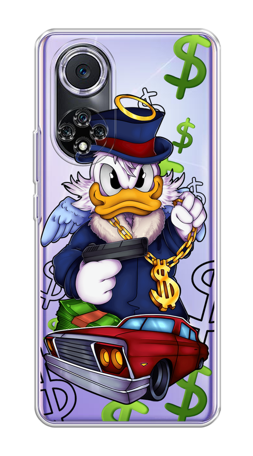 

Чехол на Huawei Nova 9 "Scrooge McDuck with a Gold Chain", Красный;синий;белый, 6106150-6