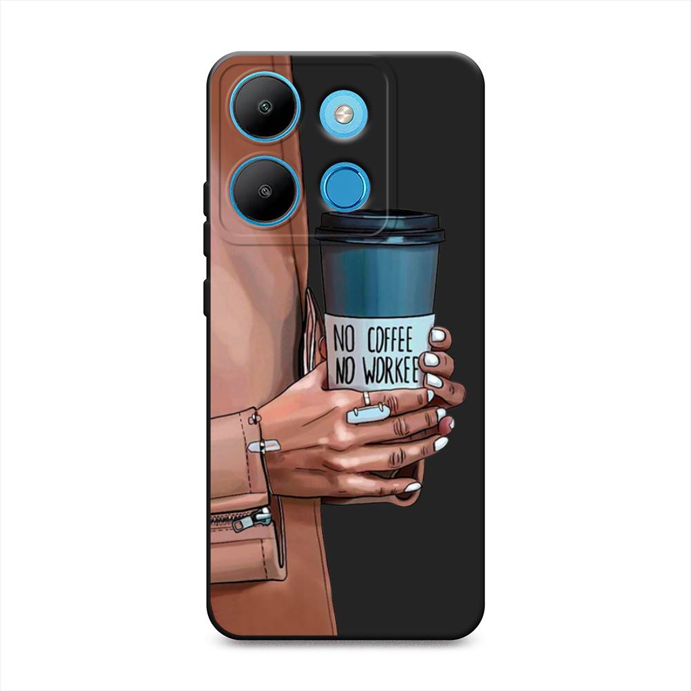 

Чехол Awog на Infinix Smart 7 Plus "No coffee", Синий;бежевый;коричневый, 3103952-1
