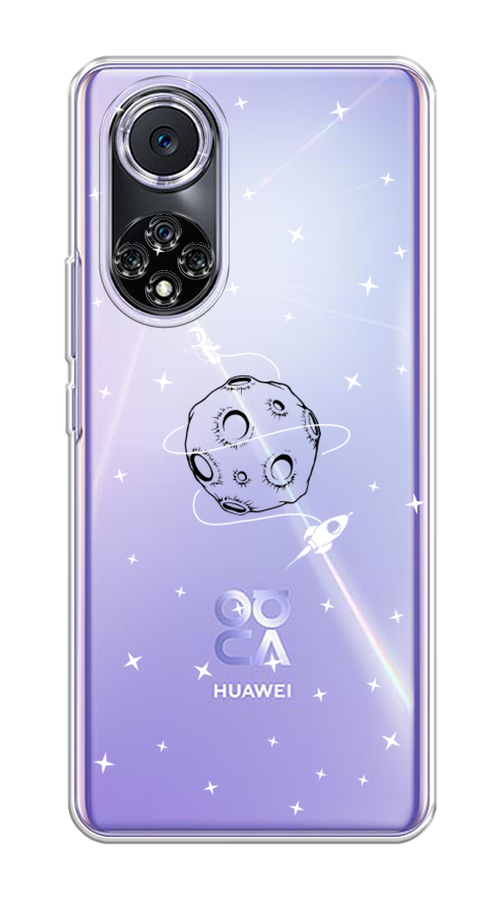 

Чехол на Huawei Nova 9 "Полет вокруг луны", Белый;серый;черный, 6106150-2