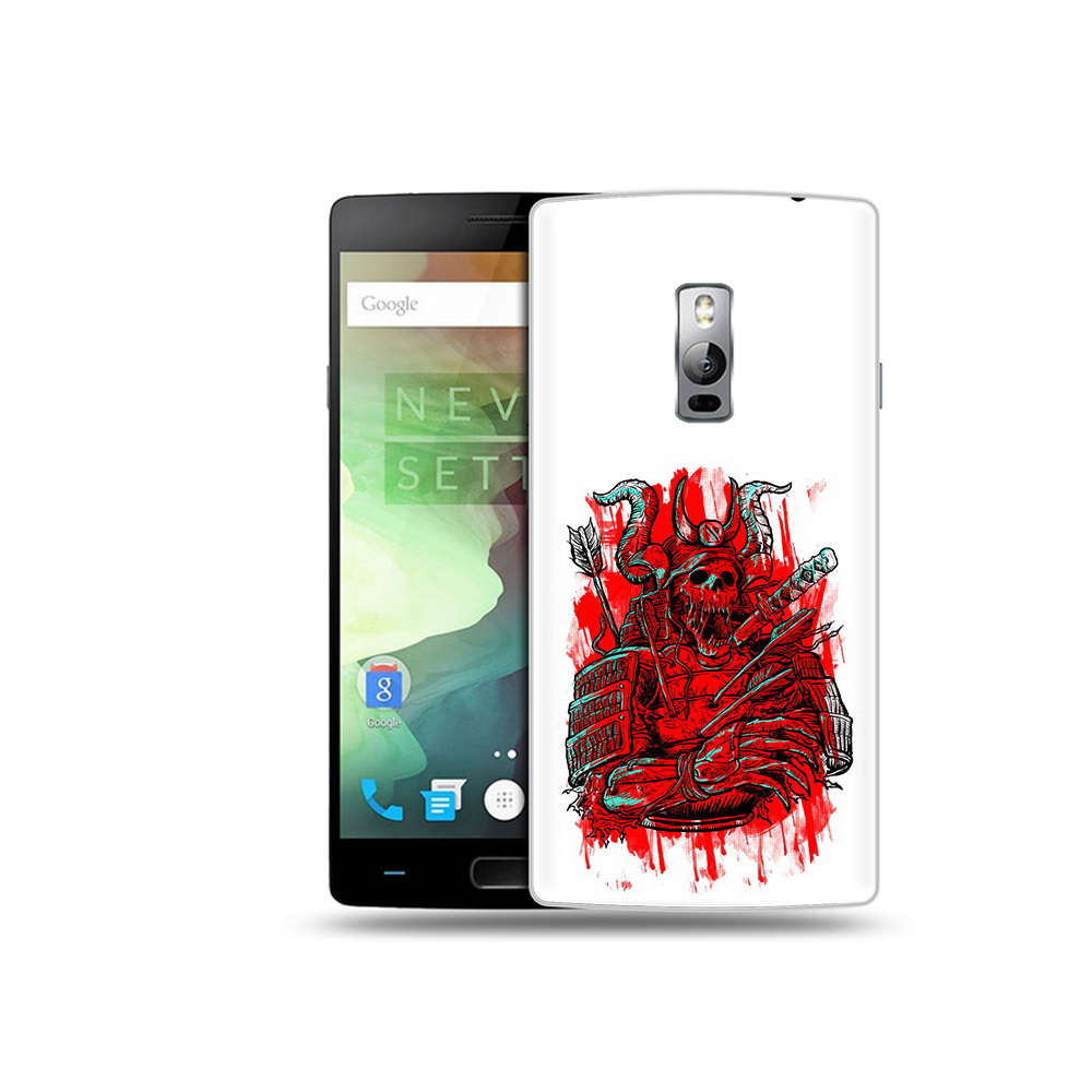 

Чехол MyPads Tocco для OnePlus 2 красный скелет воин, Прозрачный, Tocco