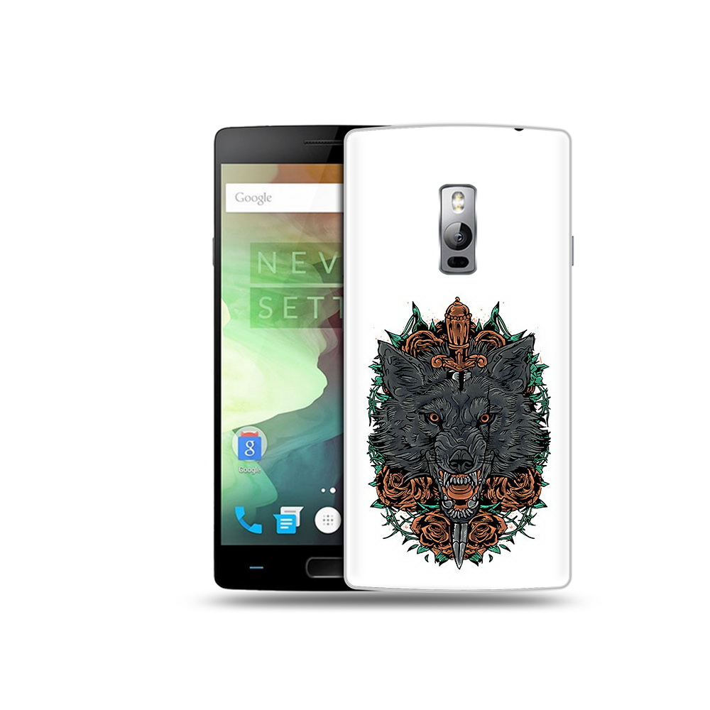 

Чехол MyPads Tocco для OnePlus 2 красивый злой волк, Прозрачный, Tocco